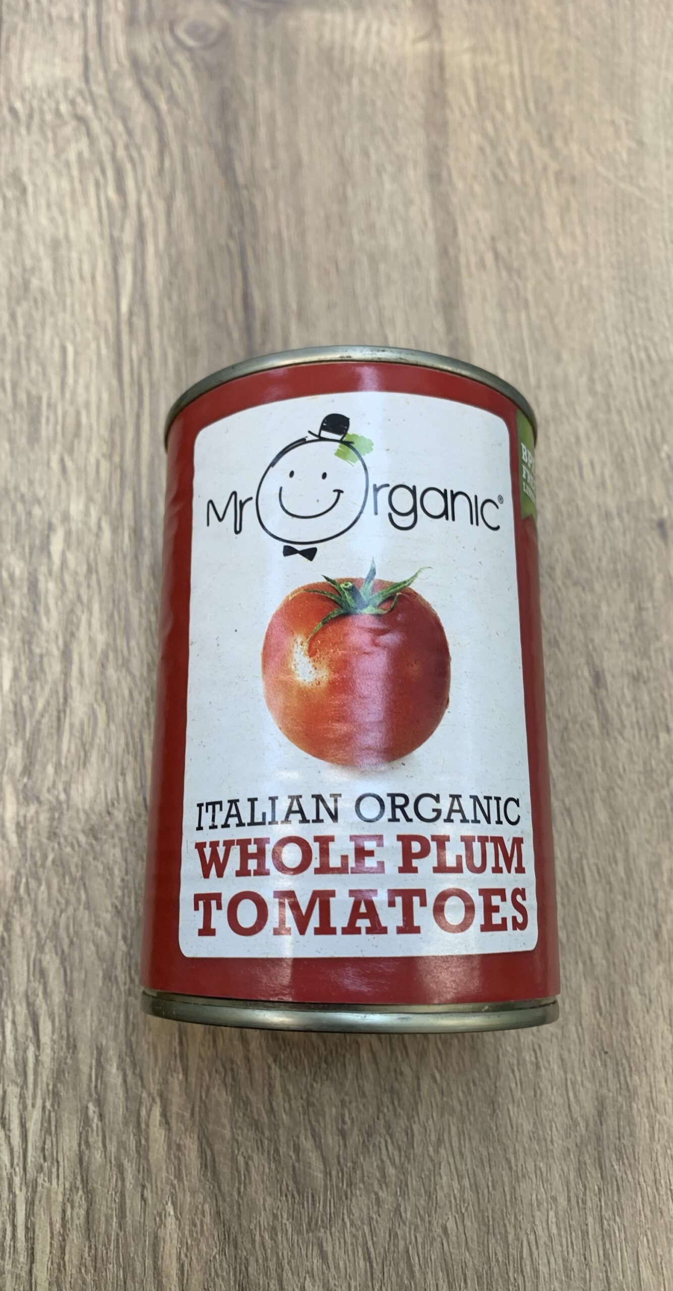 Mr Organic Italian Whole Plum Tomatoes 400g